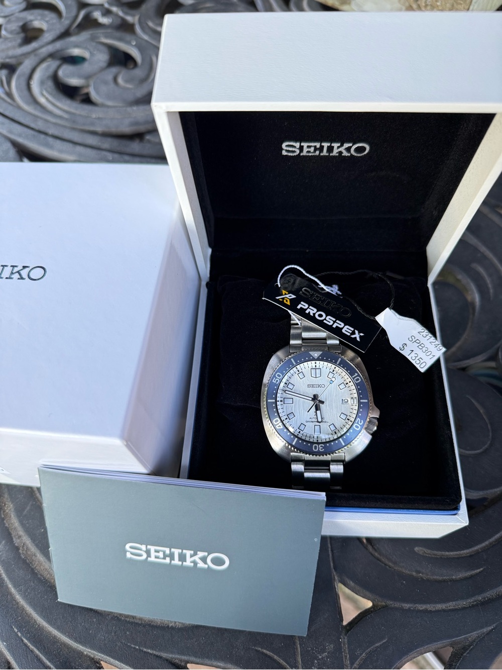 Seiko Prospex SPB301 Glacier- Save the Ocean Limited - full set